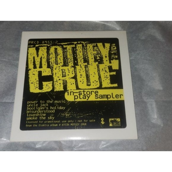 MOTLEY CRUE: in-store play sampler ELEKTRA CD john corabi nikki sixx 6 tracks - Picture 1 of 4